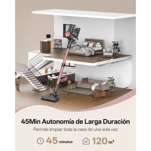 Aspirateur sans Fil Vactidy V10pro 50KPa 2600mAh 45 min 500ml Multi-accessoires