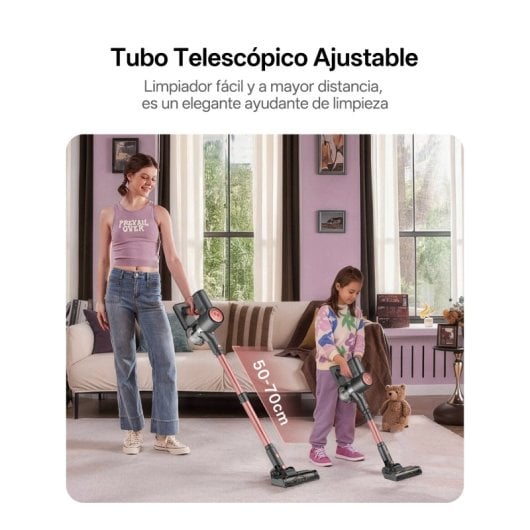 Aspirateur sans Fil Vactidy V10pro 50KPa 2600mAh 45 min 500ml Multi-accessoires