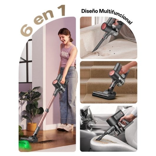 Aspirateur sans Fil Vactidy V10pro 50KPa 2600mAh 45 min 500ml Multi-accessoires
