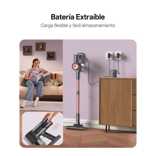 Aspirateur sans Fil Vactidy V10pro 50KPa 2600mAh 45 min 500ml Multi-accessoires