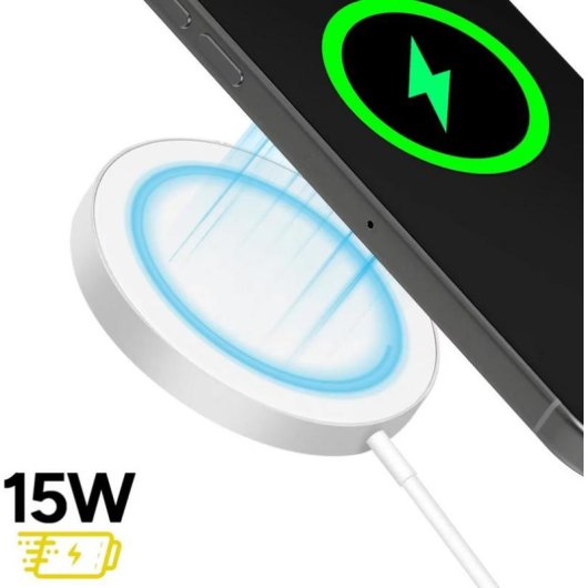 Kabelloser Ladegerät Mayaxess MagSafe 15W Weiß