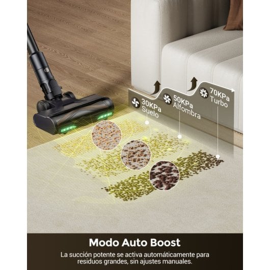 Aspirador sem Fio Proscenic PU20 680W 87KPa 70 min Anti-emaranhamento