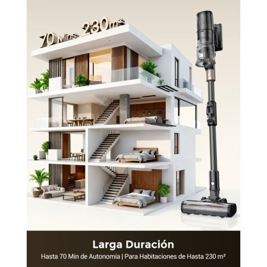Aspirador sem Fio Proscenic PU20 680W 87KPa 70 min Anti-emaranhamento