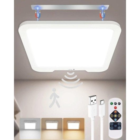 Plafon LED OVO avec detection de mouvement 3 températures 7000 mAh