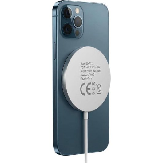 Kabelloses Ladegerät Mayaxess MS-VIRT-15X MagSafe 15W Aluminium Weiß