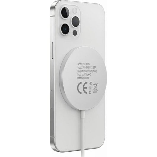 Cargador inalámbrico Mayaxess MagSafe 15W Blanco