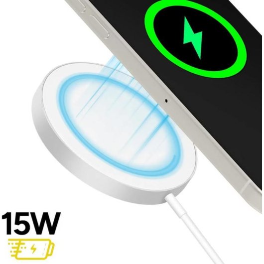 Kabelloser MagSafe Ladegerät Mayaxess MS-VIRT-14N 15W Aluminium