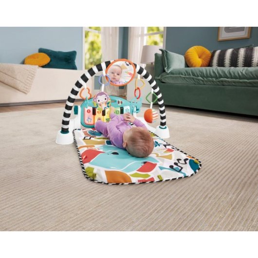 Gimnasio para bebé Fisher Price HWY54 con juguetes interactivos y música