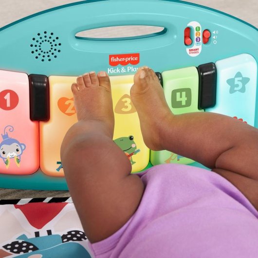 Gimnasio para bebé Fisher Price HWY54 con juguetes interactivos y música