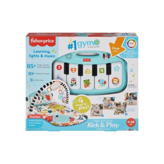 Gimnasio para bebé Fisher Price HWY54 con juguetes interactivos y música