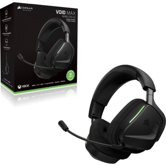 Casque Corsair VOID v2 MAX sans fil Bluetooth Gaming Dolby Atmos carbone