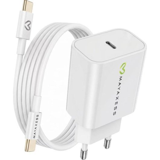 Mayaxess 20W Schnellladegerät mit USB-C-Kabel, kompaktes Design