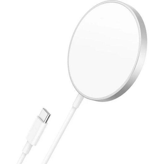 Cargador inalámbrico Mayaxess MS-VIRT-16E MagSafe 15 W aluminio blanco