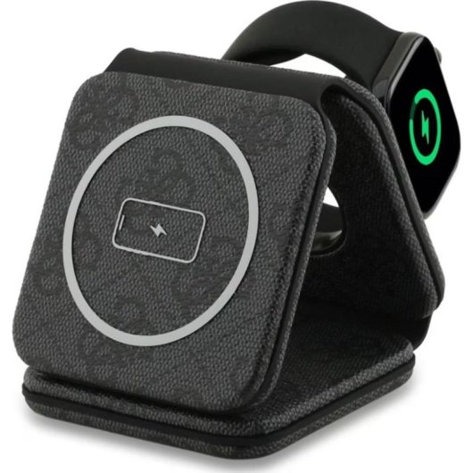 Caricatore wireless Guess 3-in-1 4G MagSafe rapido e pieghevole