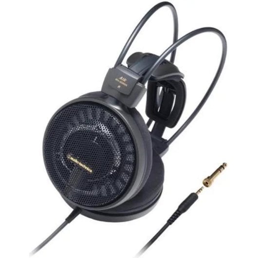 Auriculares Audio-Technica ATH-AD900X con cable conexión 3,5 mm para música negro