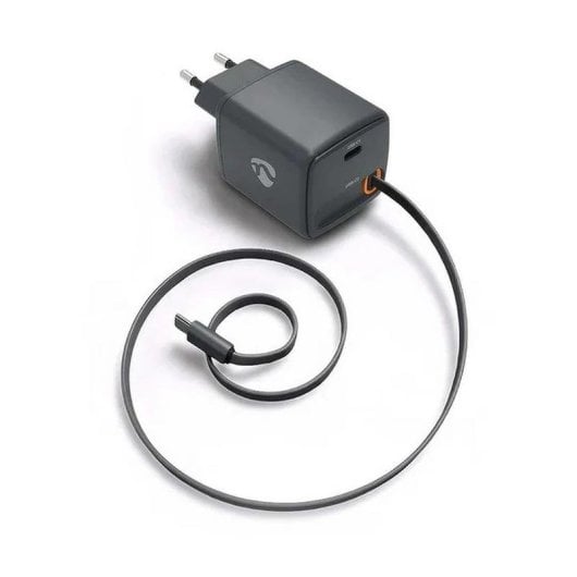Carregador de Parede NEDIS WCHARC65WBK 65W 2 Ports USB-C GaN PD 3.0