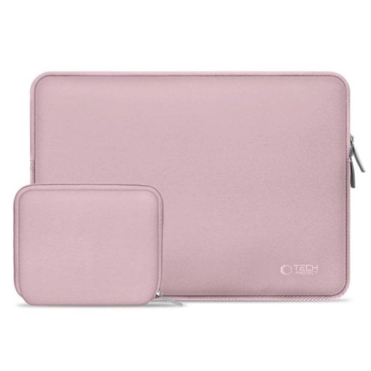 Schutzhülle Tech-Protect Neoslim 15-16 Zoll mit Zubehörfach Rosa