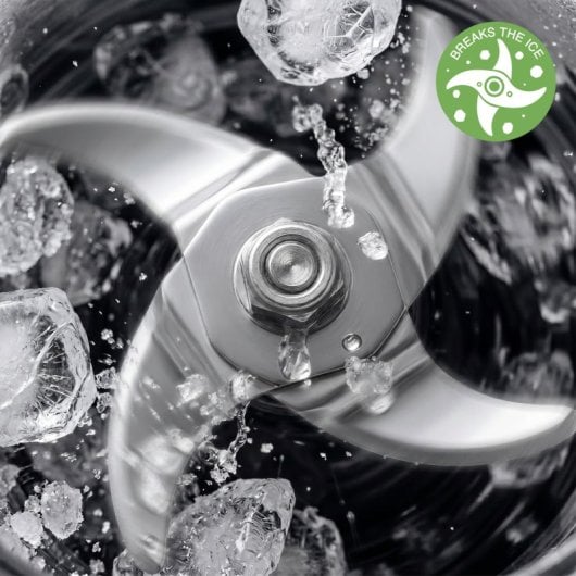 H.koenig Batidora De Vaso Mxk36 1,5l 1000w, Licuadora Potente Con Función Pica Hielo, Jarra De Cristal Graduada, 2 Velocidades + Pulse, Gris Antracite