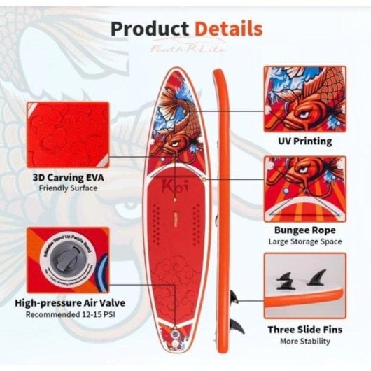 Aufblasbare SUP Funwater SUPFR01D 335x83x15 cm mit Zubehör