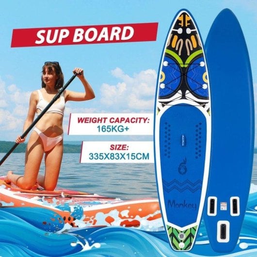 Funwater SUP-Board 335x83x15 cm mit Zubehör
