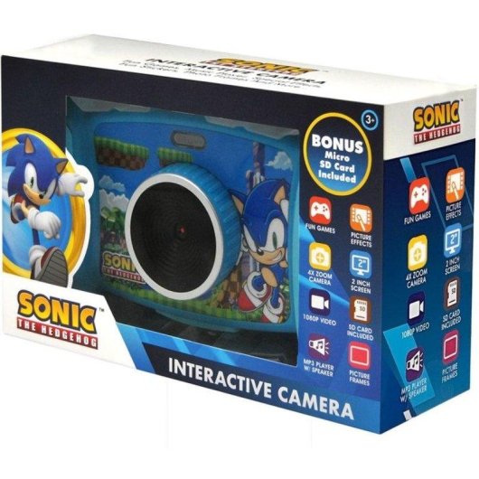 Fotocamera Compatta Kids Licensing Sonic The Hedgehog 5MP Zoom 4x Blu