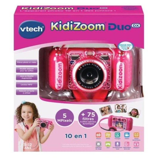 Câmara Compacta VTech Kidizoom Duo Dx 5MP Zoom 4x USB Rosa