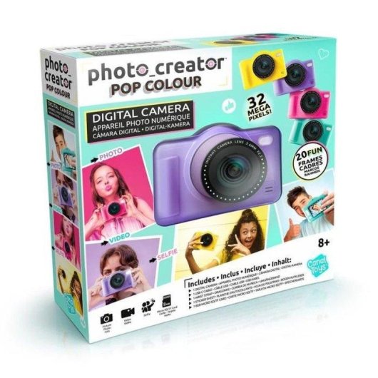 Fotocamera Compatta Canal Toys Photo Creator Pop 32MP Schermo 2,4" Viola