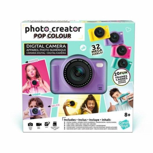 Fotocamera Compatta Canal Toys Photo Creator Pop 32MP Schermo 2,4" Viola