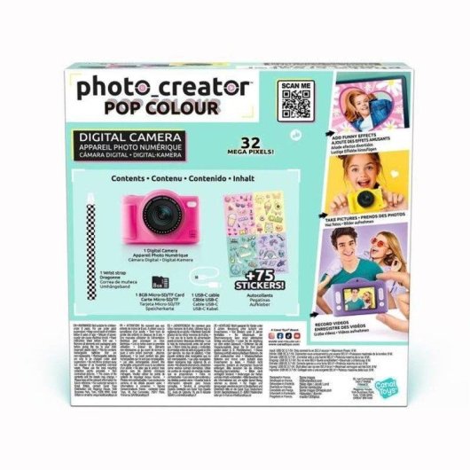 Fotocamera Compatta Canal Toys Photo Creator Pop 32MP Schermo 2,4" Viola