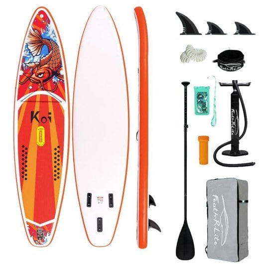 Tabla de paddle surf hinchable Funwater SUPFR01E 350x84x15 cm Roja