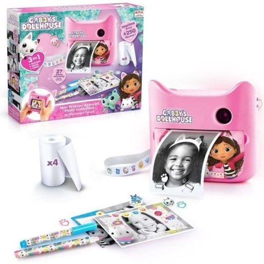 Caméra Instantanée Canal Toys Gabby’s Dollhouse Flash Rechargeable Rose