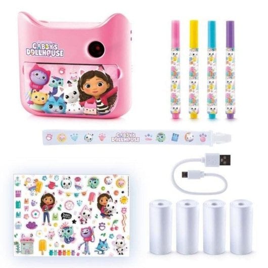 Caméra Instantanée Canal Toys Gabby’s Dollhouse Flash Rechargeable Rose