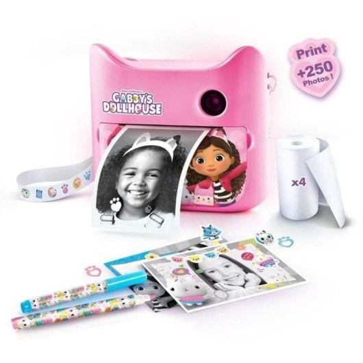 Caméra Instantanée Canal Toys Gabby’s Dollhouse Flash Rechargeable Rose