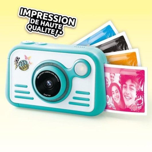 Fotocamera Istantanea Canal Toys Instant Camera 2.0 Flash Doppio Obiettivo Nero