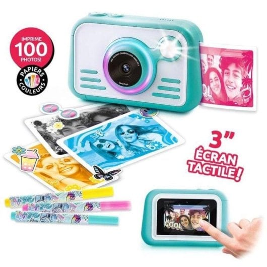 Fotocamera Istantanea Canal Toys Instant Camera 2.0 Flash Doppio Obiettivo Nero