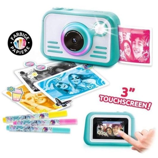 Fotocamera Istantanea Canal Toys Instant Camera 2.0 Flash Doppio Obiettivo Nero