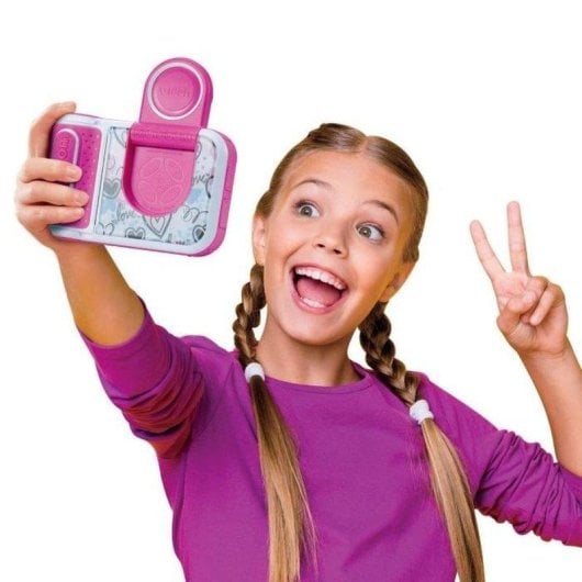 Cámara instantánea VTech KidiZoom Print Cam 5 MP impresión térmica rosa