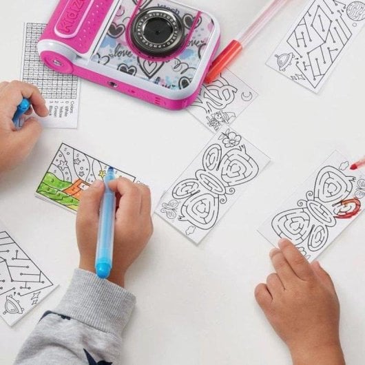 Cámara instantánea VTech KidiZoom Print Cam 5 MP impresión térmica rosa