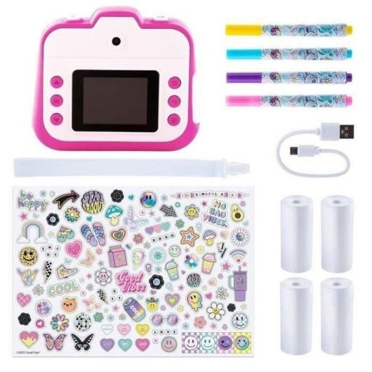 Fotocamera Istantanea Canal Toys Creator CLK 055 Flash Automatico Rosa
