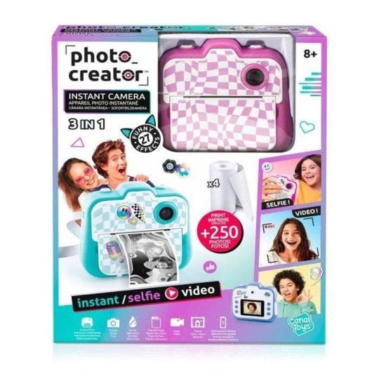 Fotocamera Istantanea Canal Toys Creator CLK 055 Flash Automatico Rosa