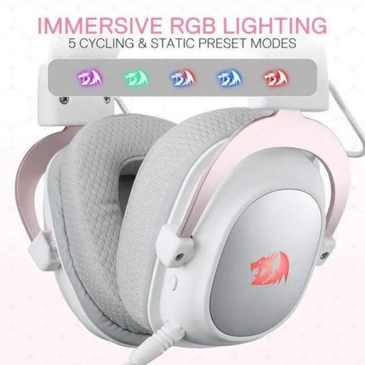 Redragon H510 PRO kabellose Gaming-Kopfhörer USB-C Bluetooth 2,4 GHz RGB schwarz