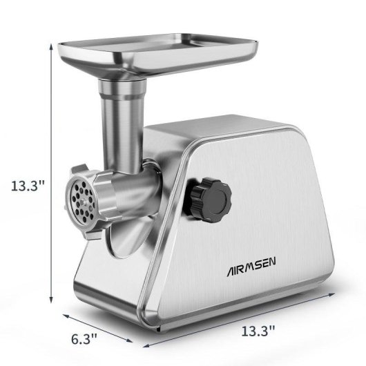 Picadora de carne Airmsen 3 en 1 800W 2 kg/min acero inoxidable