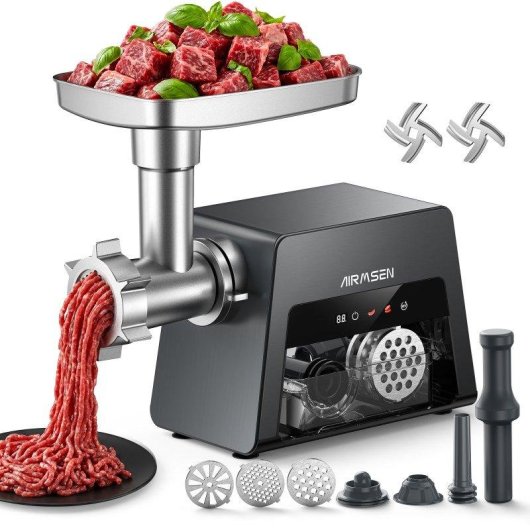Triturador de carne Airmsen MG452 2000W con relleno de salchichas