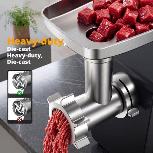 Triturador de carne Airmsen MG452 2000W con relleno de salchichas