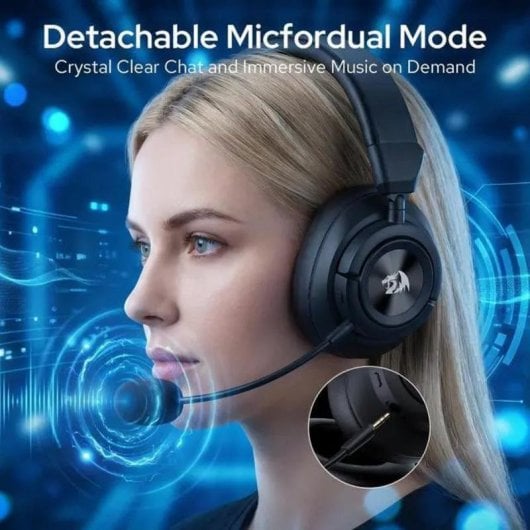 Casque Redragon Spectra Pro sans fil Bluetooth USB 7.1 Surround Noir
