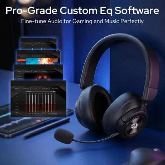Casque Redragon Spectra Pro sans fil Bluetooth USB 7.1 Surround Noir