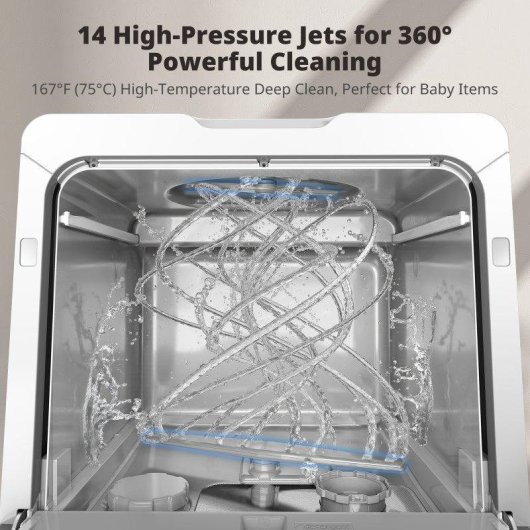 Lavavajillas Airmsen Tdqr09a 3 Servicios 5L con sistema ablandador agua