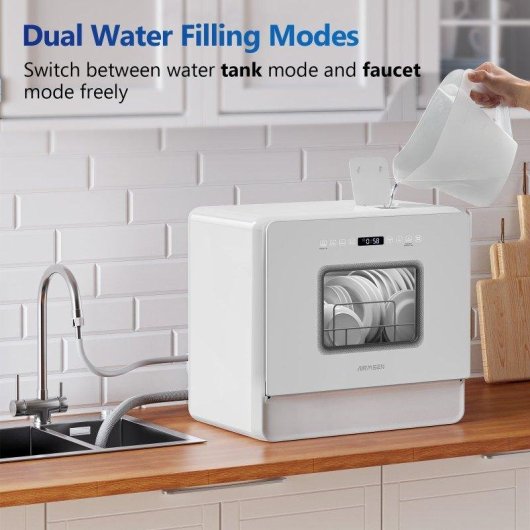 Lavavajillas Airmsen Mini 40 servicios A con 7 programas y función aire fresco