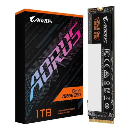 Disque Dur GIGABYTE AORUS Gen4 7000E 1TB SSD M.2 PCIe 4.0 7100MB/s