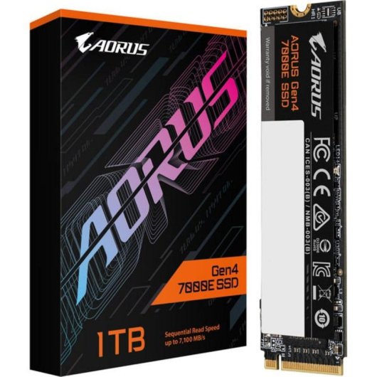 Disque Dur GIGABYTE AORUS Gen4 7000E 1TB SSD M.2 PCIe 4.0 7100MB/s